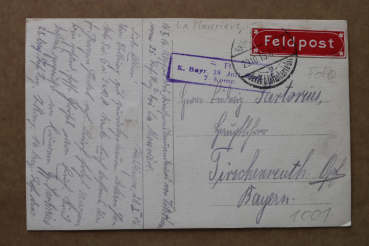 Postcard Photo PC La Mauriere 1915 german troops France 85 Vendee